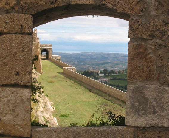 Panorama von der Festung Civitella del Tronto